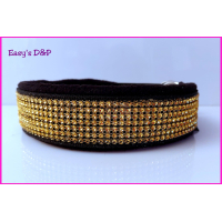 Bling bruin met goud 2.5 cm hb 